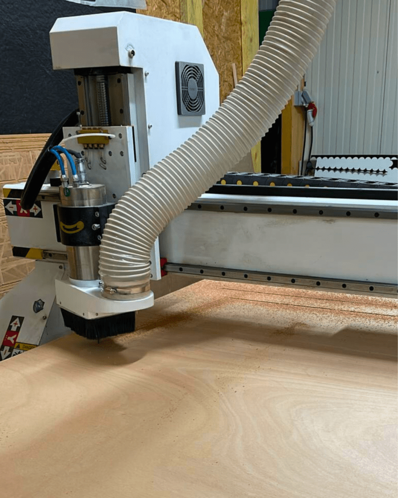 CNC en cours d'usinage